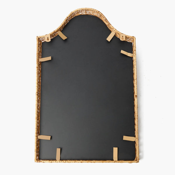 Simple Bow Rattan Mirror