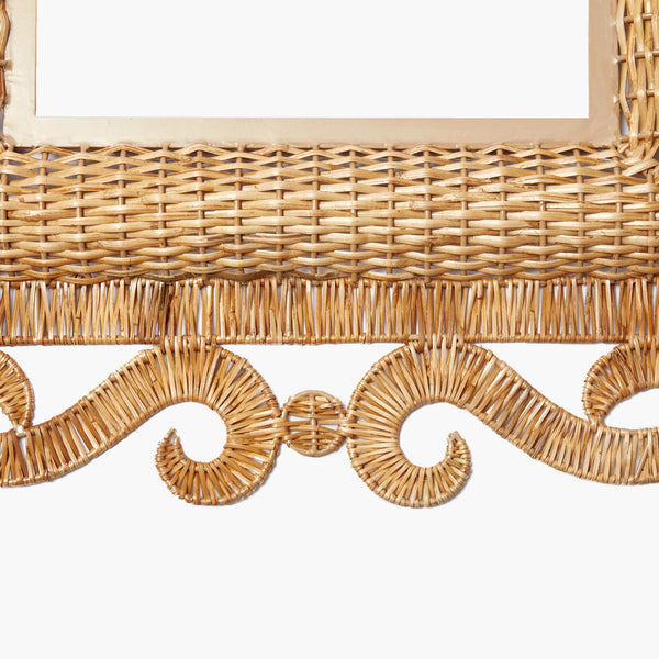 Palm Beacher Rattan Mirror