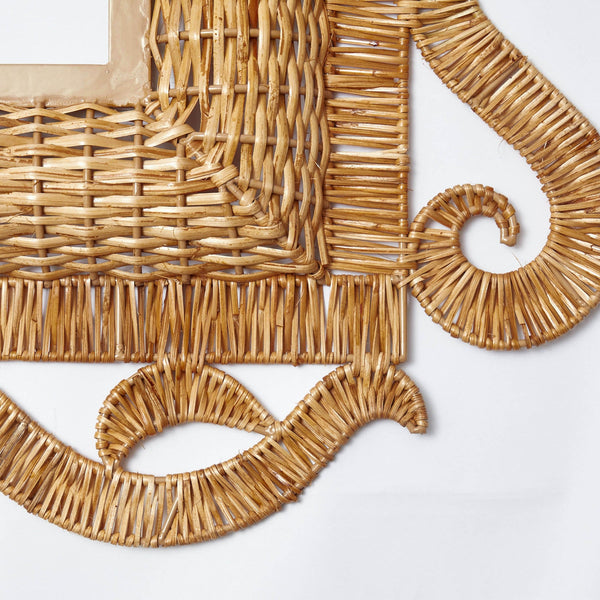 Palm Beacher Rattan Mirror