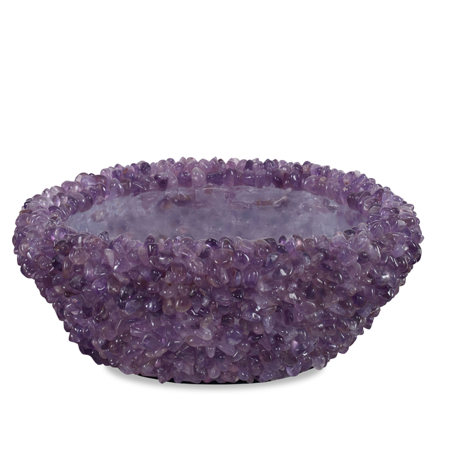 Cleo amethyst stone bowl