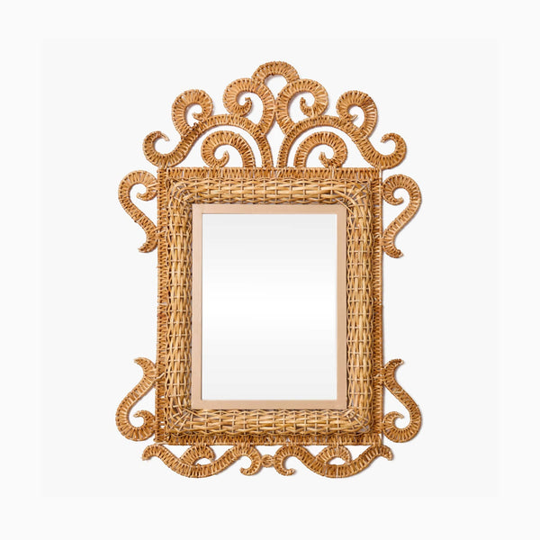 Taylor Rattan Mirror - Rectangular - Small