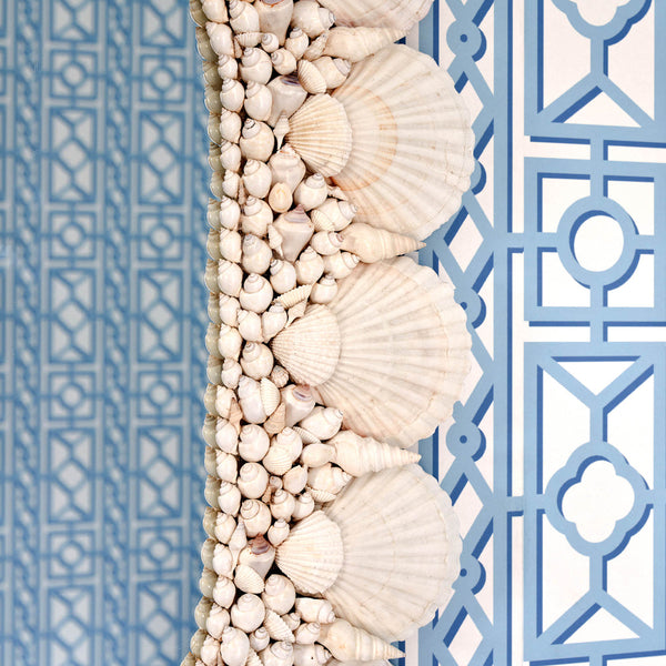 Palm Beach Shell Encrusted Oval Mirror