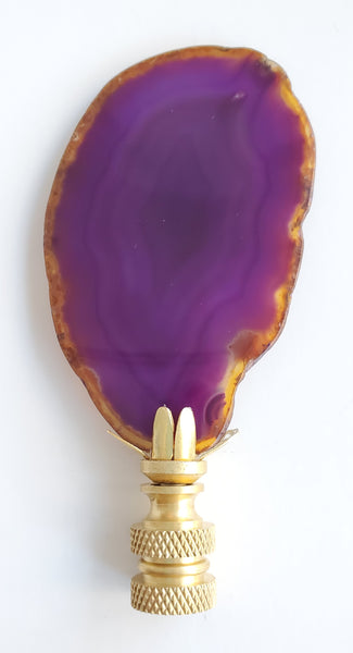 Geode Slice Lamp Finial