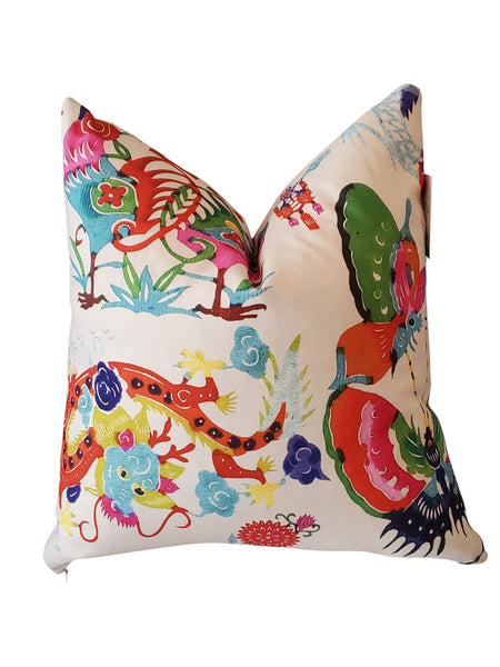 Mandarin Brights Chinoiserie Throw Pillow