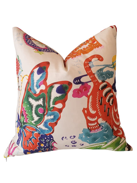 Mandarin Brights Chinoiserie Throw Pillow
