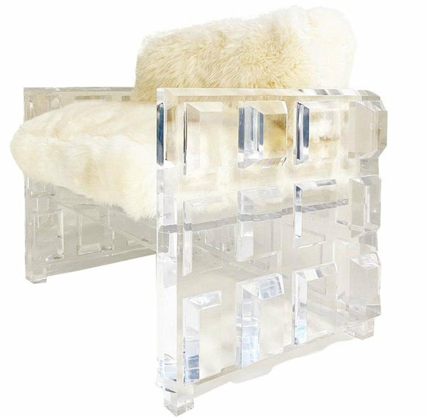 Cubed Crazy Lucite Chair