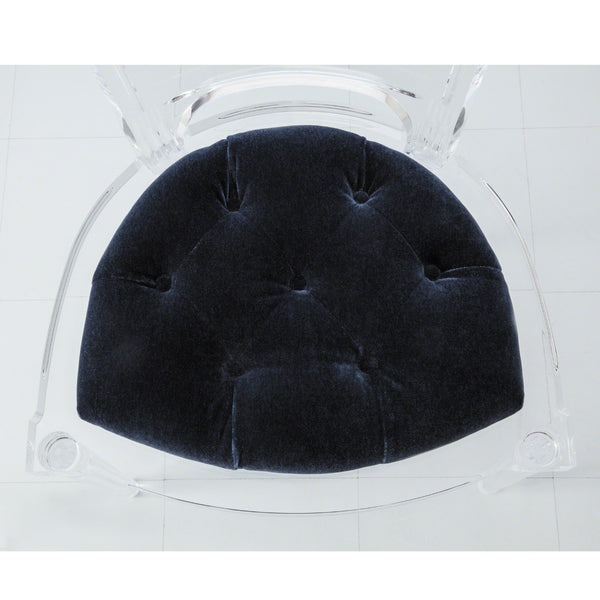 Global Views Marilyn Acrylic Arm Chair admiral blue