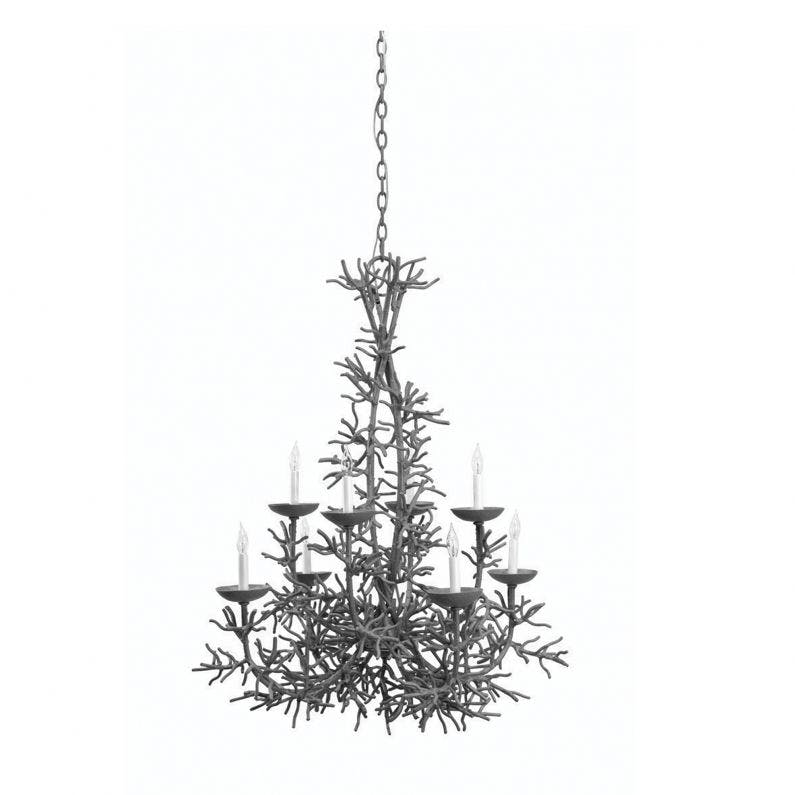 Cordelia Coral Chandelier - Dark Gray