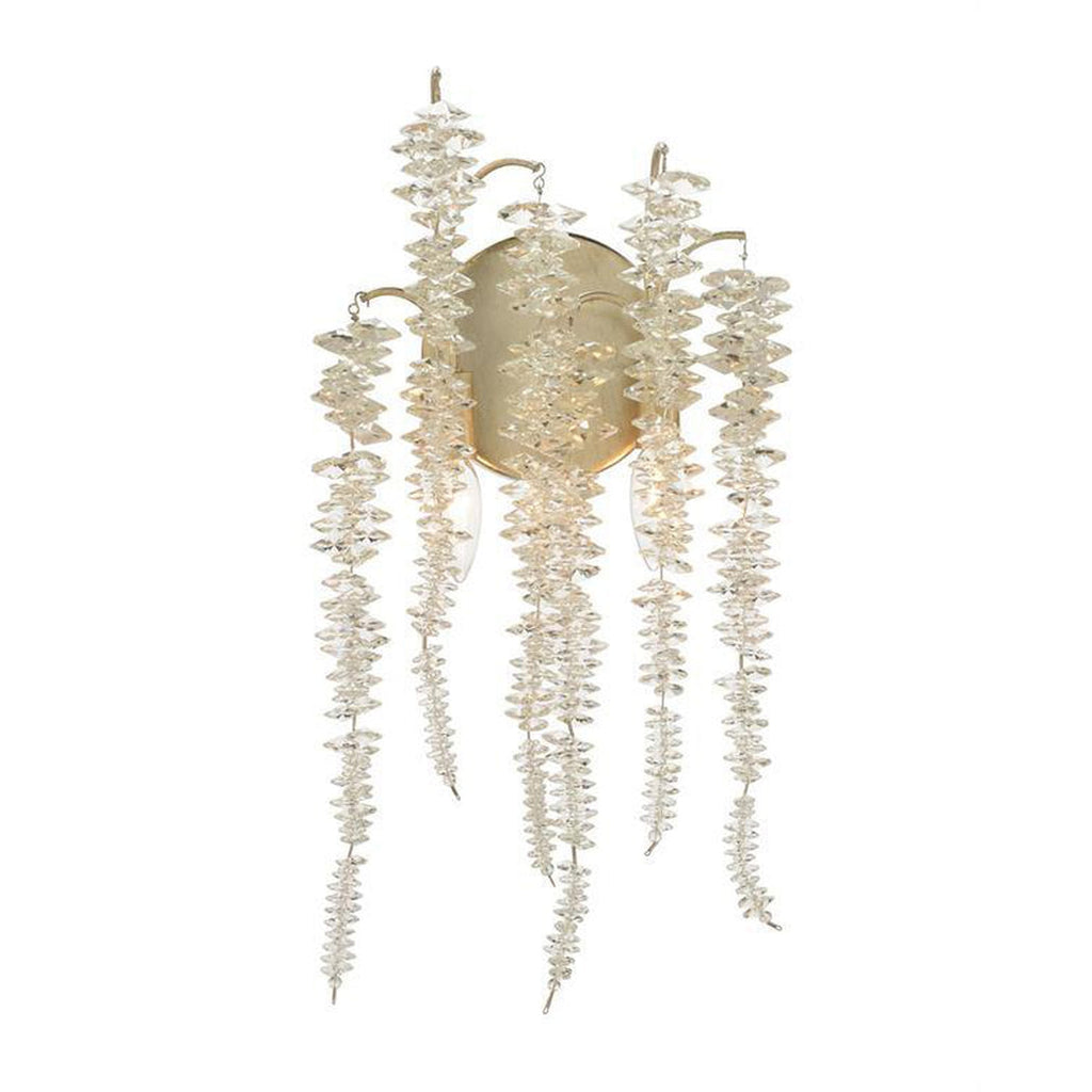 Cascading Crystal Two-Light Wall Sconce by john-richard