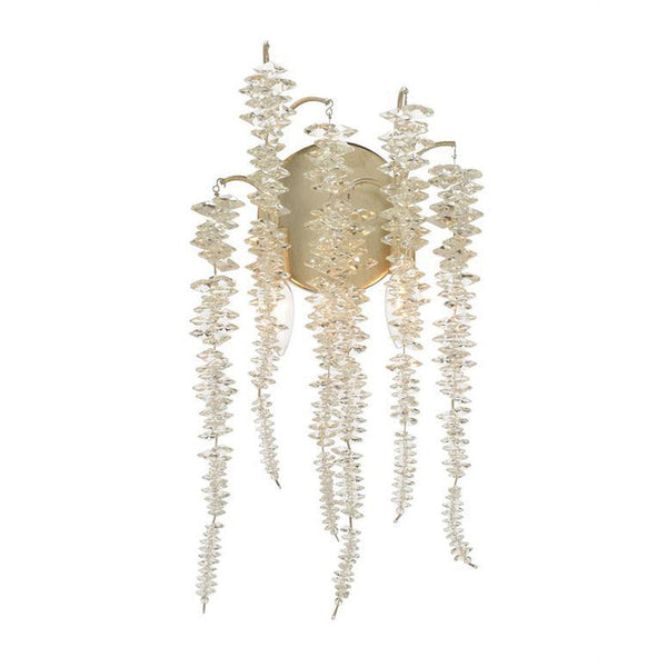 Cascading Crystal Two-Light Wall Sconce by john-richard