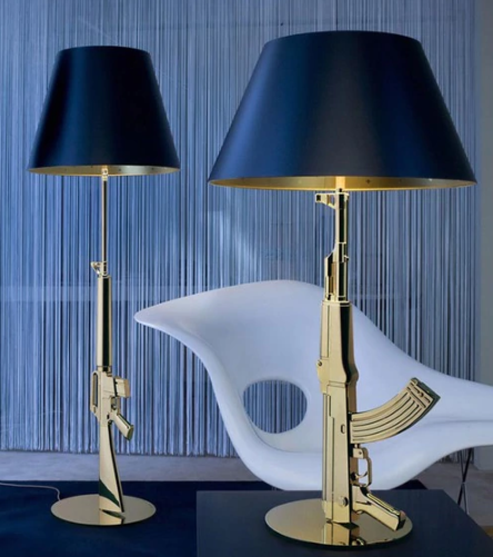 ak47 Table Lamp gold