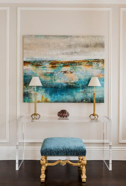 lucite console table