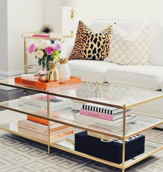 Jaguar Pillow - Gold & Black Animal Print Designer Velvet Throw Pillow - Knife Edge