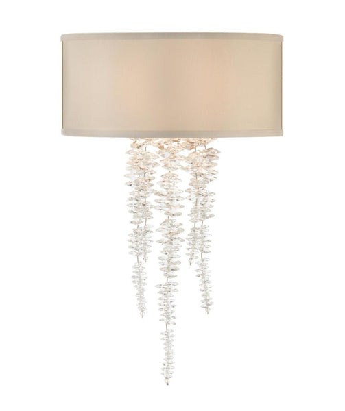 John richard Cascading Crystal Waterfall One light sconce