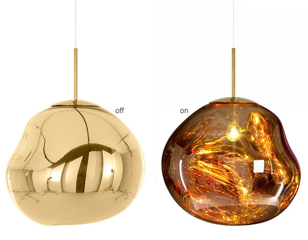 Tom Dixon Style Melt Pendant - Silver/Gold/Copper - Choice of Size