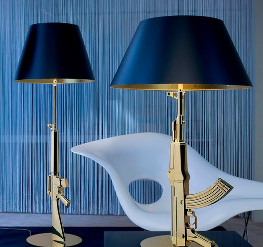 AK-47 Table Lamp in Gold
