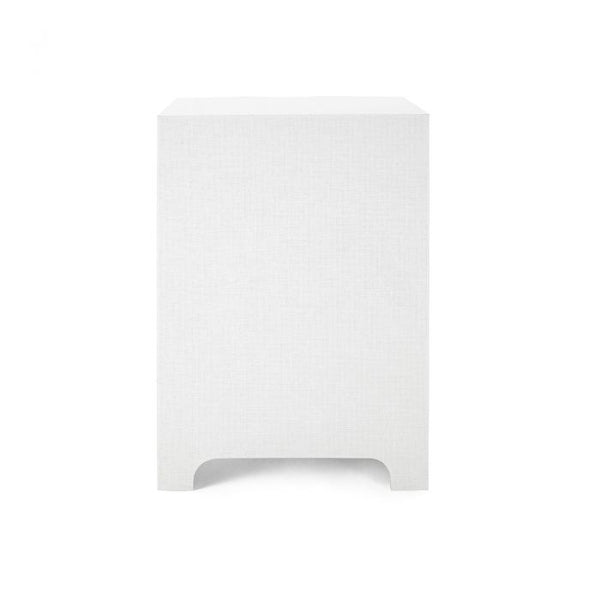 Bardot 3 Drawer Side Table - White