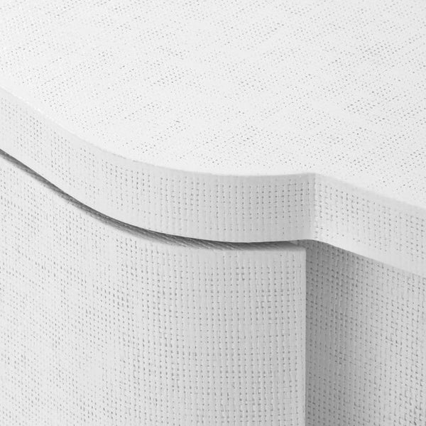 Bardot 3 Drawer Side Table - White