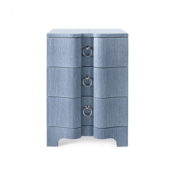 Bardot 3 Drawer Side Table - Navy Blue