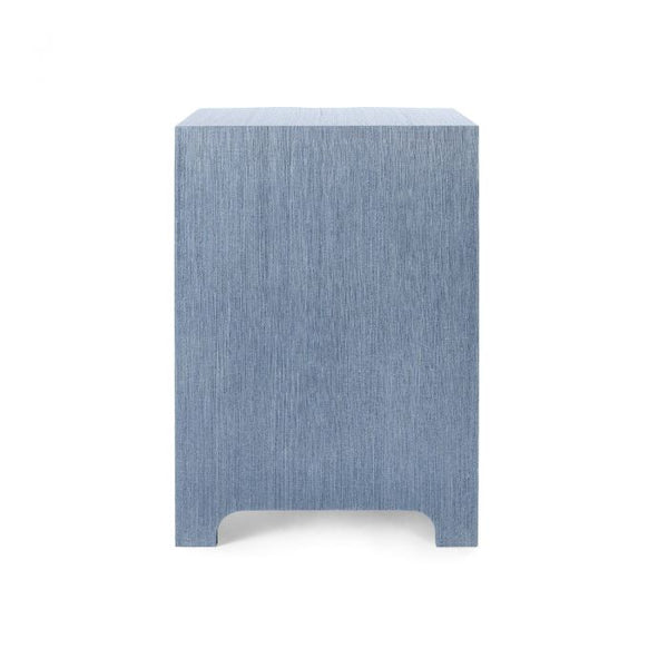 Bardot 3 Drawer Side Table - Navy Blue
