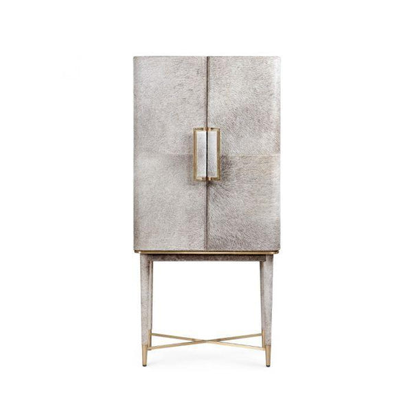 Florian Tall Bar Cabinet - Gray