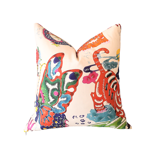 Mandarin Brights Chinoiserie Throw Pillow