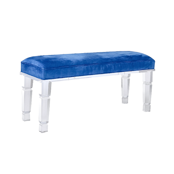 Palm Beach Lucite Bench - Choice of Fabric