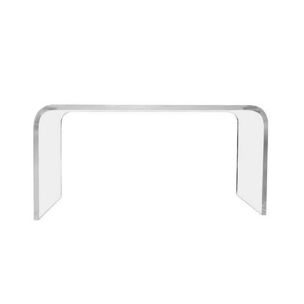 Clear Acrylic Waterfall Console Table