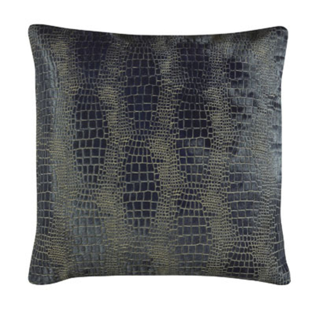 Navy Alto Hair On Hide Pillow