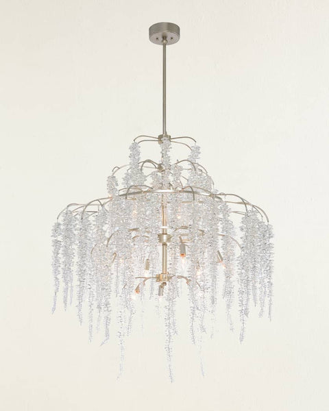 John richard Cascading Crystal twelve light chandelier