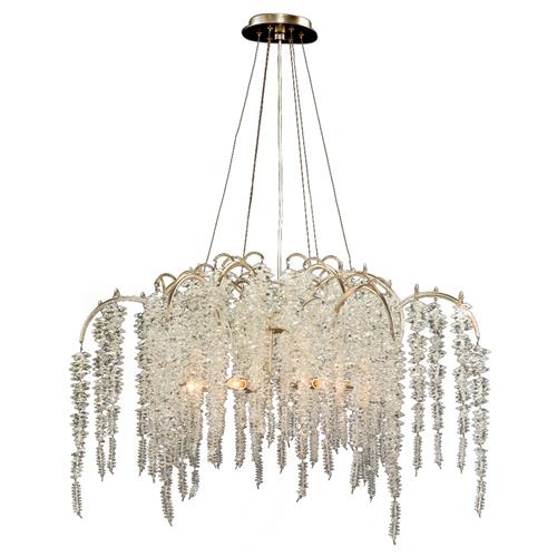 John richard cascading crystal 6 light chandelier