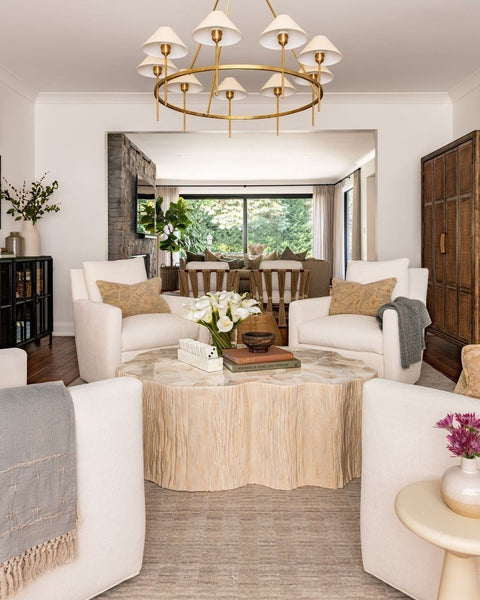Camilla Fossilized Clam Coffee Table