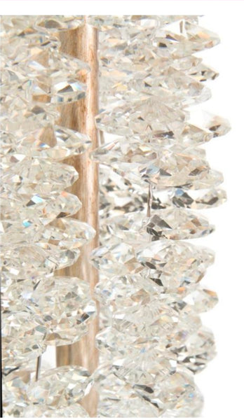 Cascading Crystal Waterfall Floor Lamp