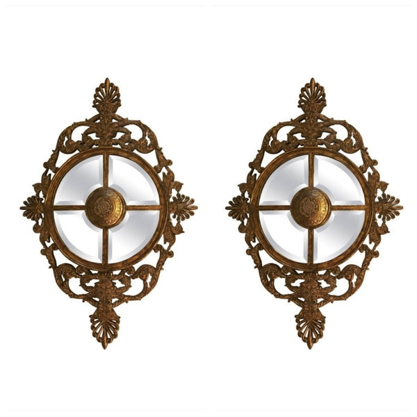 La Barge Italian Gilded Mirror - Pair