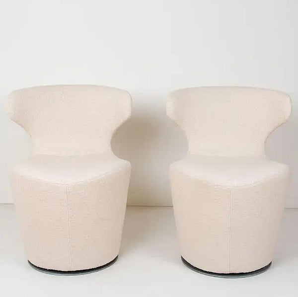 REUPHOLSTERY - Pair of B&B Italia Piccola Papilio Armchairs