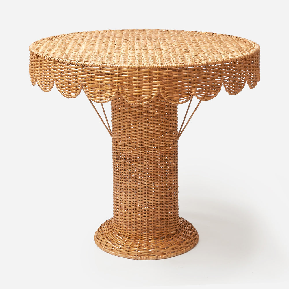 Rattan Round Table – Luxe Furniture Inc