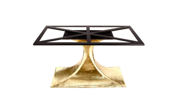 Stockholm Table Base oval large brass