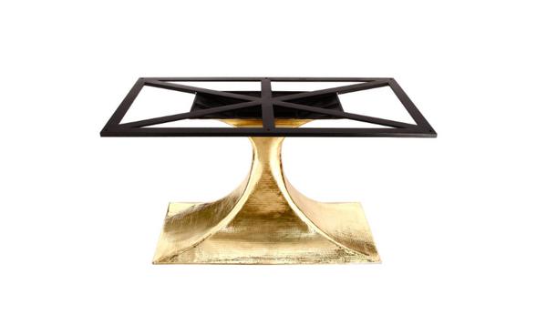 Stockholm Oval Dining Table Base - Brass