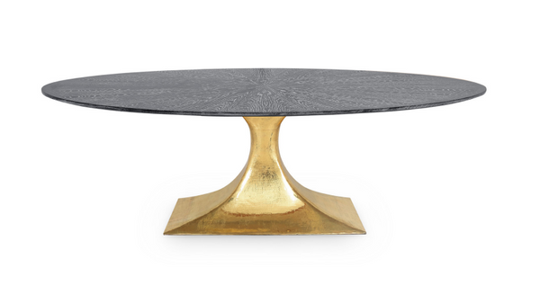 Stockholm Oval Dining Table Base - Brass - Large