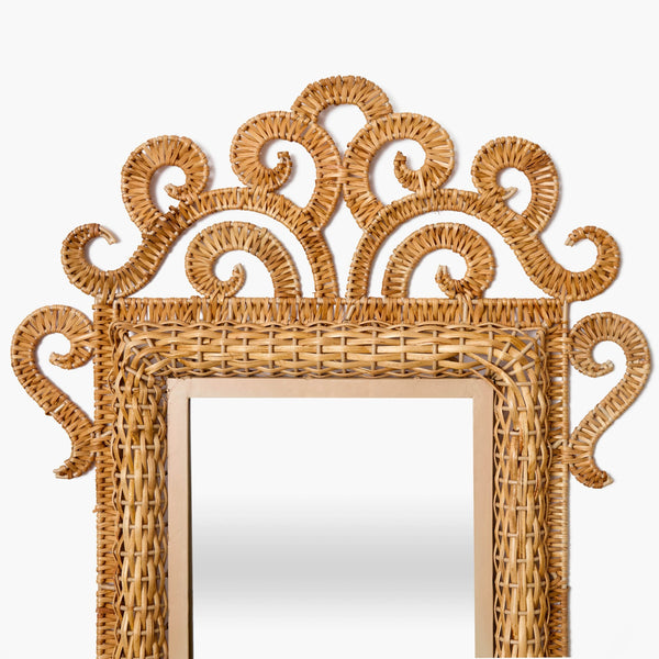 Taylor Rattan Mirror - Rectangular - Small