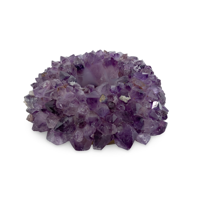 Zia Amethyst Candle Holder - Large