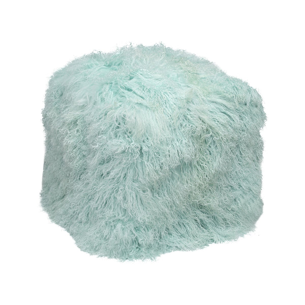 Mongolian Fur Poof Ottoman - Choice of Color