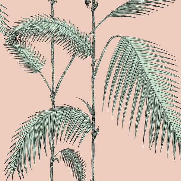 Palm Leaves - Plaster Pink/Mint