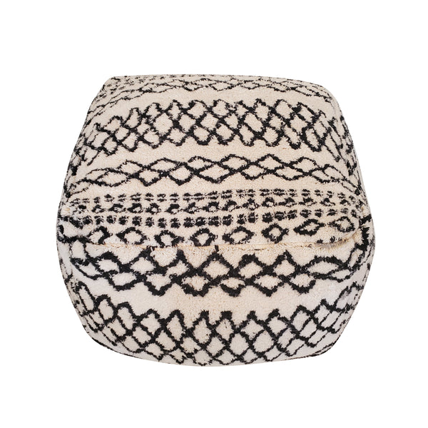 Black & White Floor Pouf