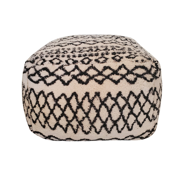 Black & White Floor Pouf