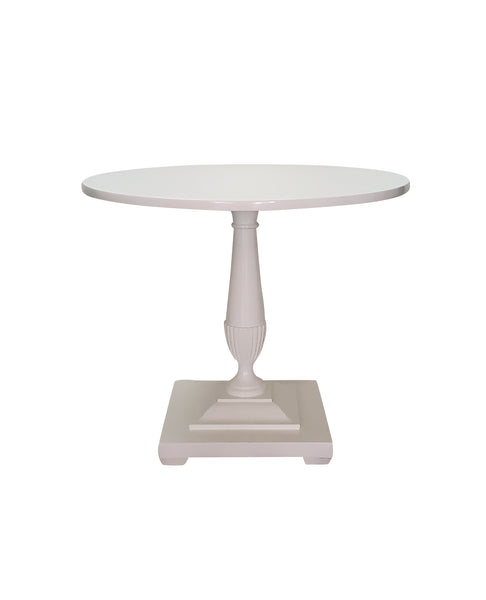 Antique Pedestal Side Tables - White