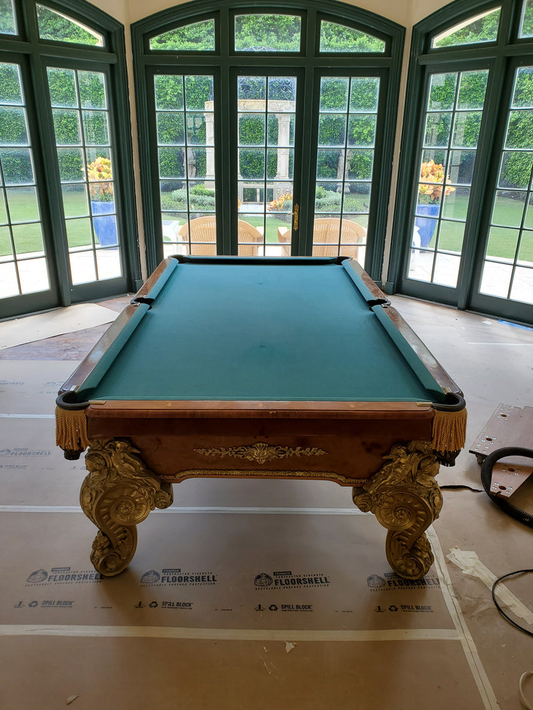 Antique Gilded Italian Billiard Table – Luxe Furniture Inc