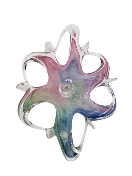 Antique Murano Rainbow Bowl