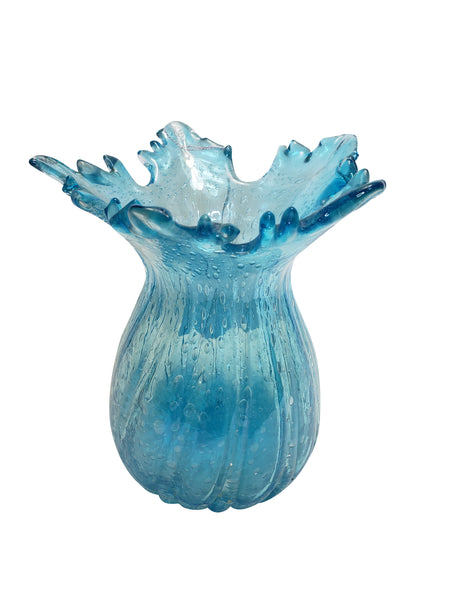 Small Vintage Murano Aqua Glass
