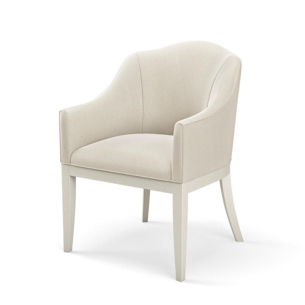 The grace dining chair upholstered white luxe furniture palm beach